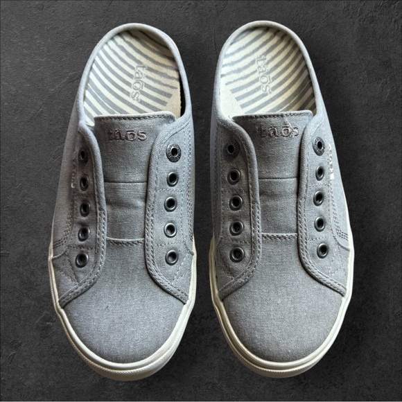 Täōs - Ez Soul Slip On Canvas in Grey Wash - Size 9 - Picture 3 of 9